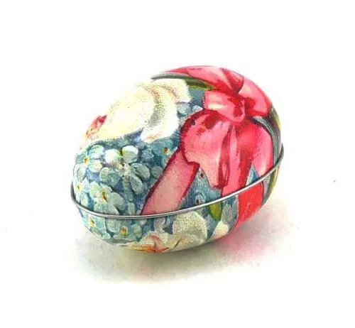 custom design OEM egg metal tin printing,souvenir egg metal tin,  food grade
