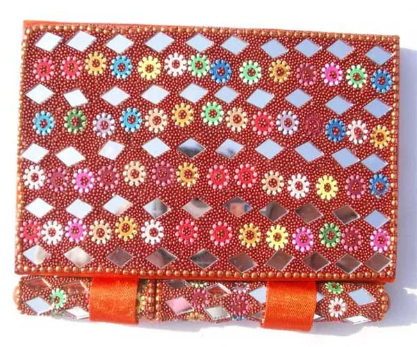Buy online wholesale Decorative Glitter Mirror  Notebook with pen set Gifts & Crafts Manufacturer in Delhi India