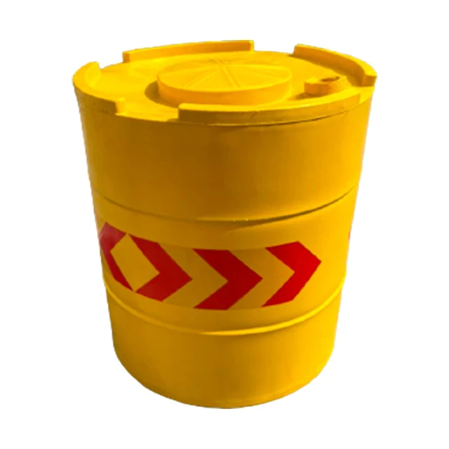 Plastic Crash Cushion Traffic Safety Barrier Road Barrel with Reflective Sticker