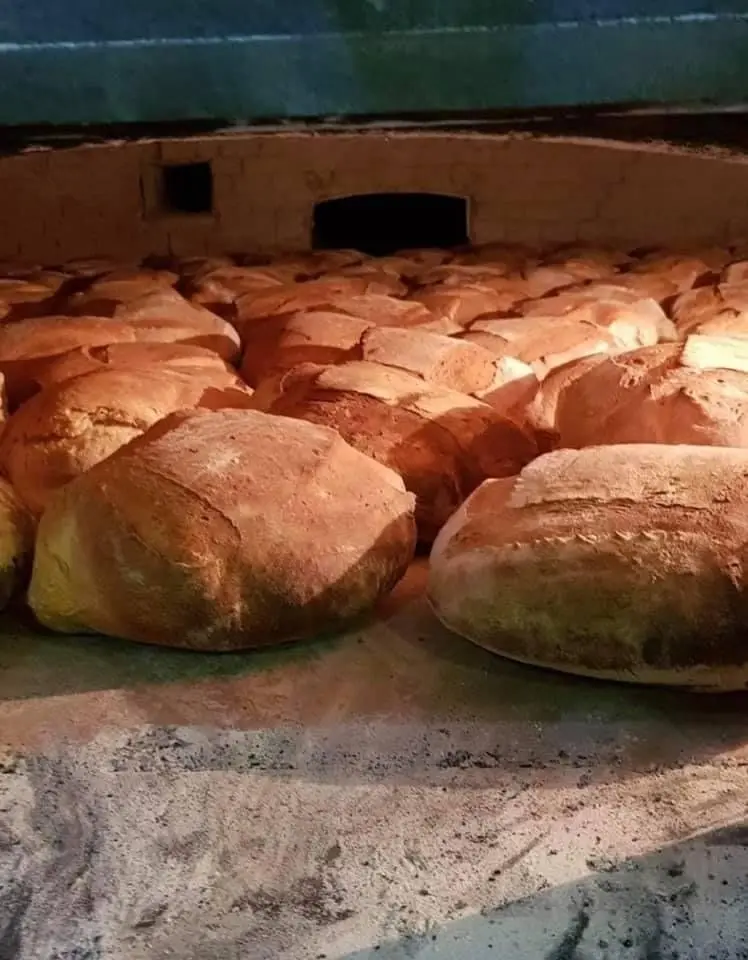 Traditional Italian Healthy Snacks with Chilli Pepper - Flavored Bread for Aperitif - Soup  - Baking in Oven Wood
