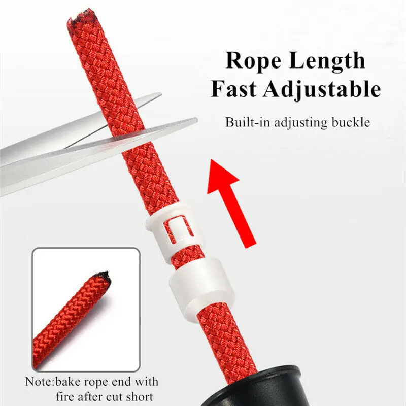 Heavy Adjustable Weighted Skipping Jump Rope Weapon Cable Foam Handle Home Gym Exercise for Boxing Training Skip Rope