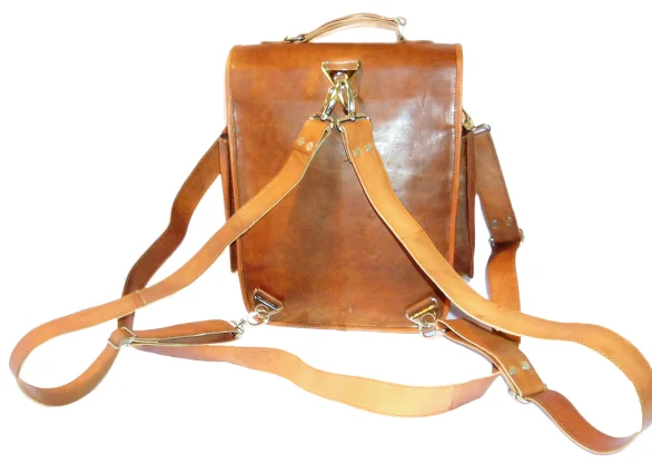 Genuine Custom Logo Large Canvas Backpack Men Women Boys Girls Cotton Lined Strap Chain Travel School Office College Use