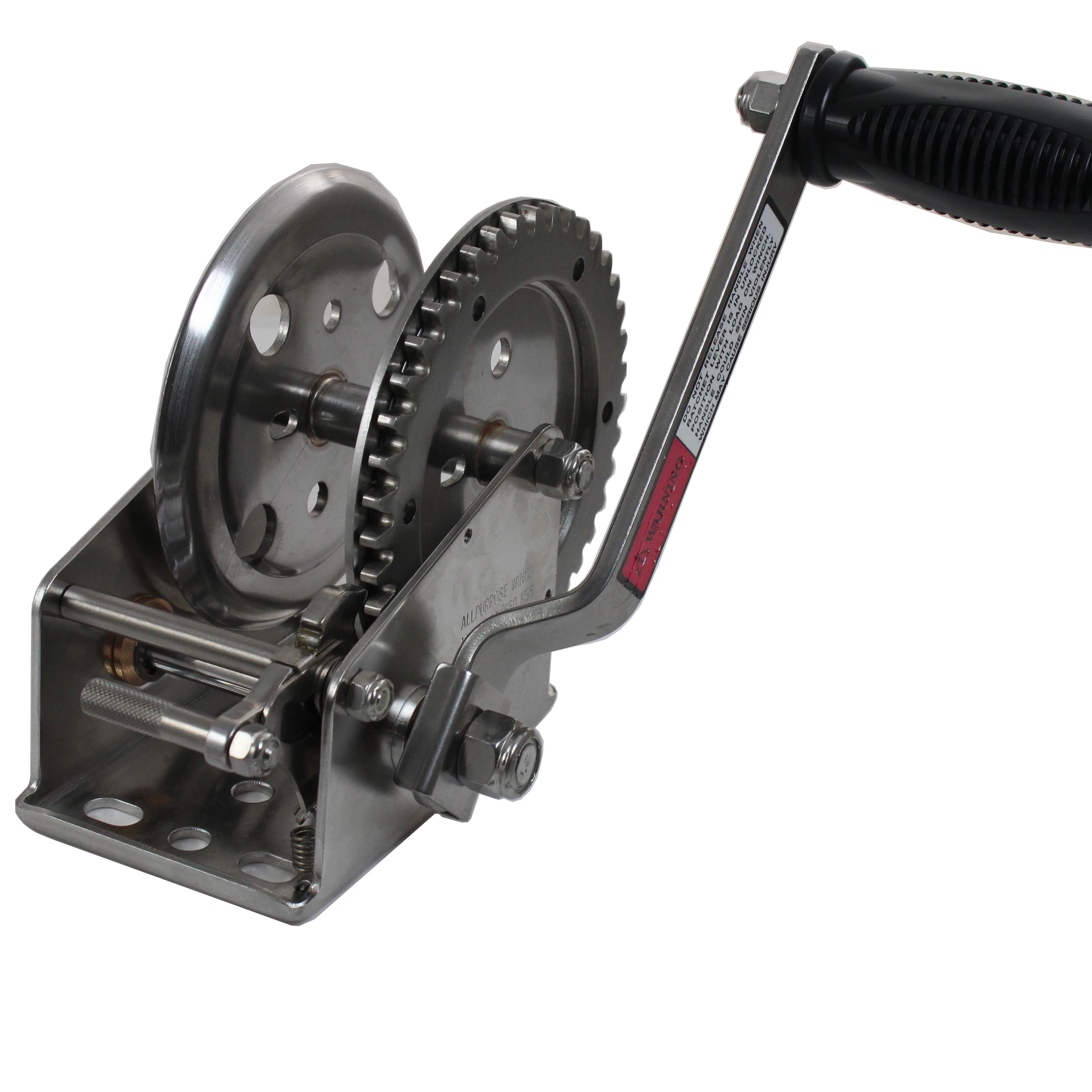 High-quality 1200lbs stainless steel manual boat winch