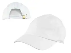 High Quality Fashionable White Cotton Cap with adjustable Clasp - Single Piece