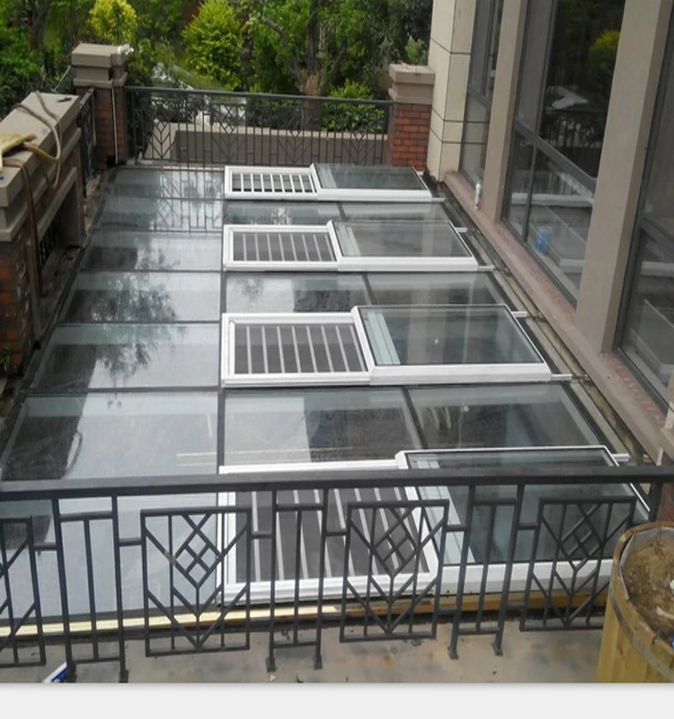 Top quality sliding skylights with great price for flat roof wingow