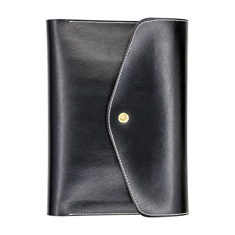 Высокое качество, офисные принадлежности, Индивидуальный размер, искусственная кожа, несколько карманов, черный чехол для книги