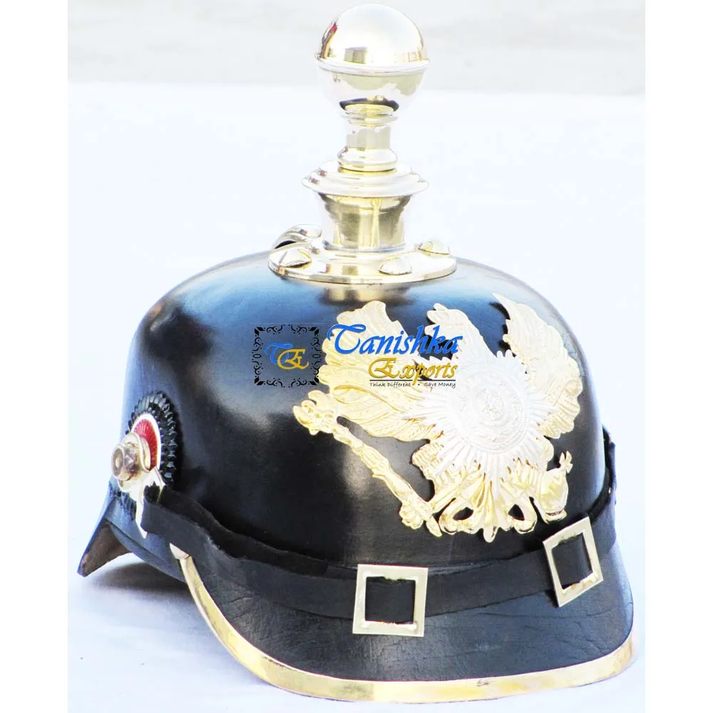 German Spike Helmet, Leather Helmet, Pickelhaube Helmet