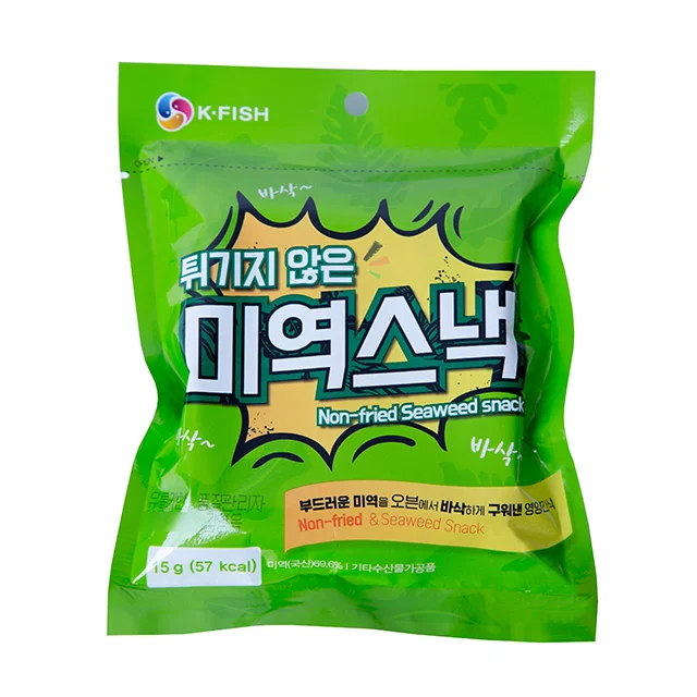 
Premium High Quality Non-fried Seaweed snack Korean Premium Quality K-fish Seafood Export No oil Baked seaweed 