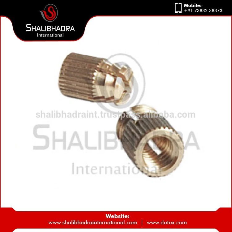 Heavy Industry Use Brass Insert Nuts Spreading Dowel Insert Bulk Supplier