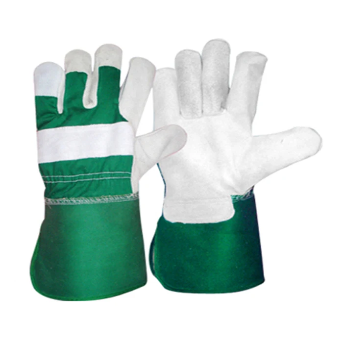 Super Sale Wholesale Double Palm Cowhide leather Working Gloves