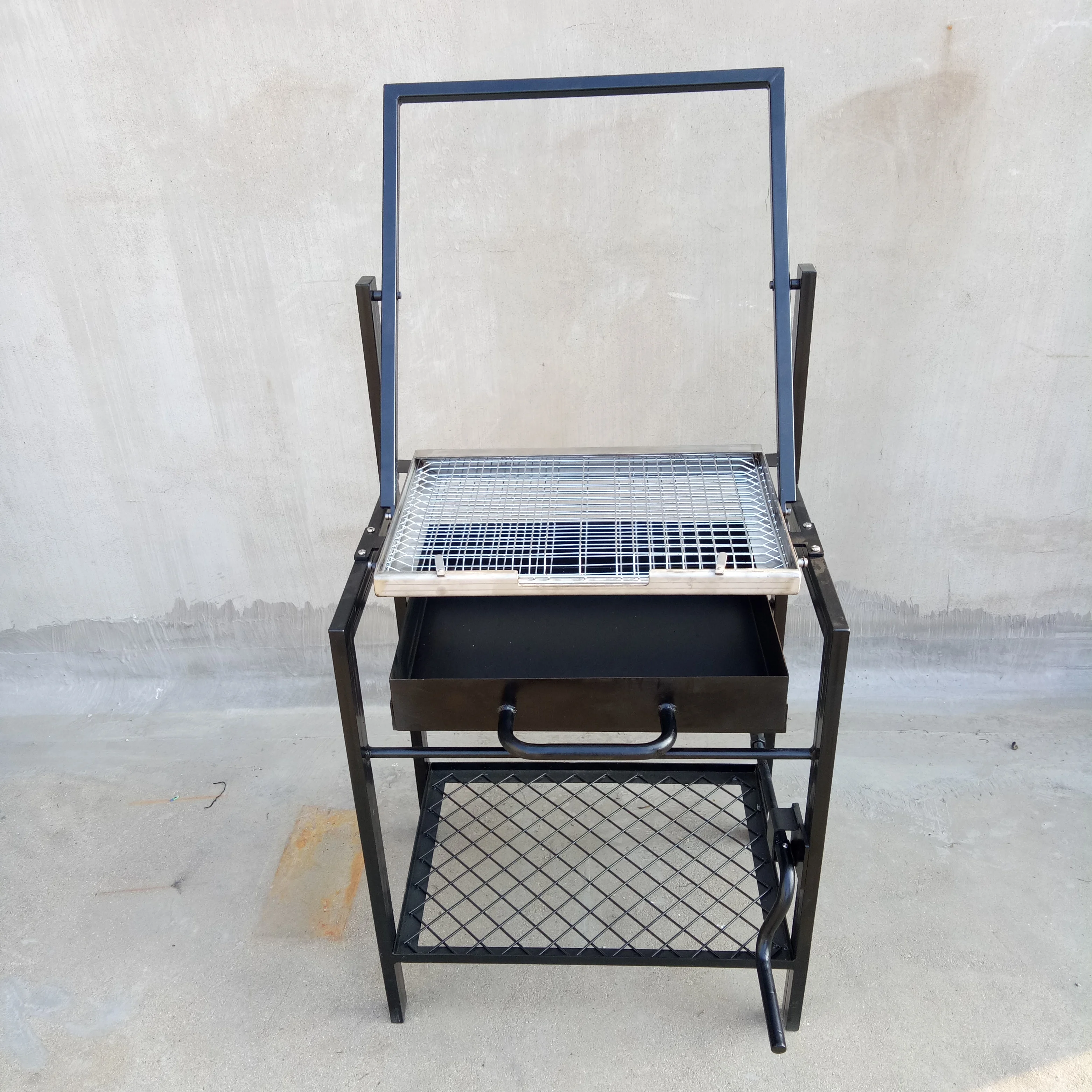 Rotating BBQ Turning Easy Net Flip Grill Basket