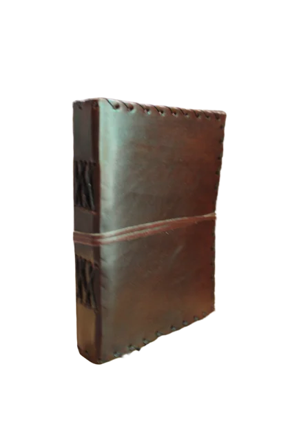 Handmade Brown Belt Closure Leather Journal - Premium Leather Notebook for Writing Business Office Use