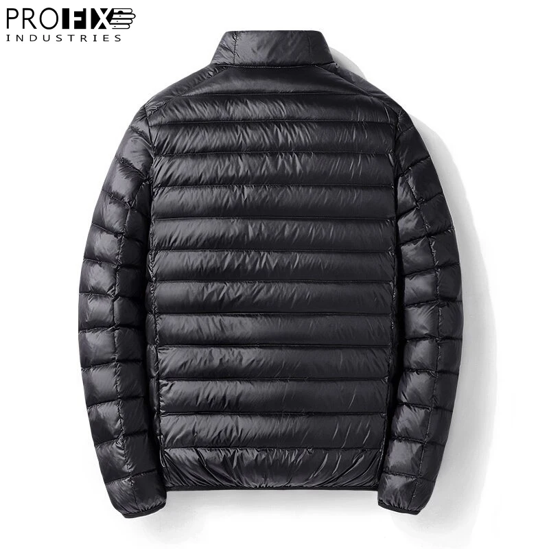 Packable Down Jacket Breathable Puffy Coat Top Quality Male Puffer Jacket Water-resistant