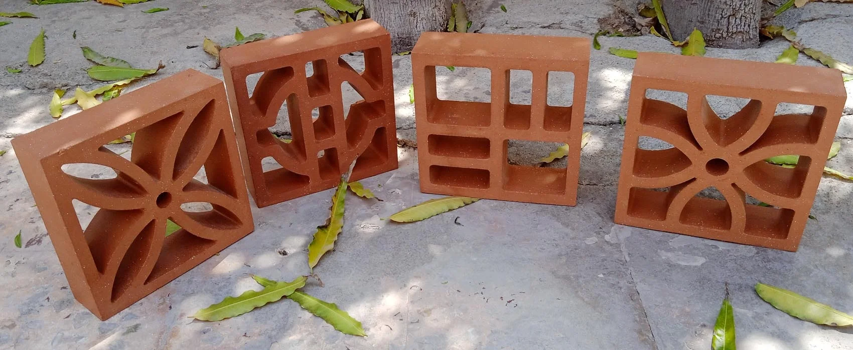 Натуральная красная глина терракотовые полые блоки кирпичи Jaali плитка используется для облицовки стен ветровой кирпич размер 200x200x60 мм квадратный узор