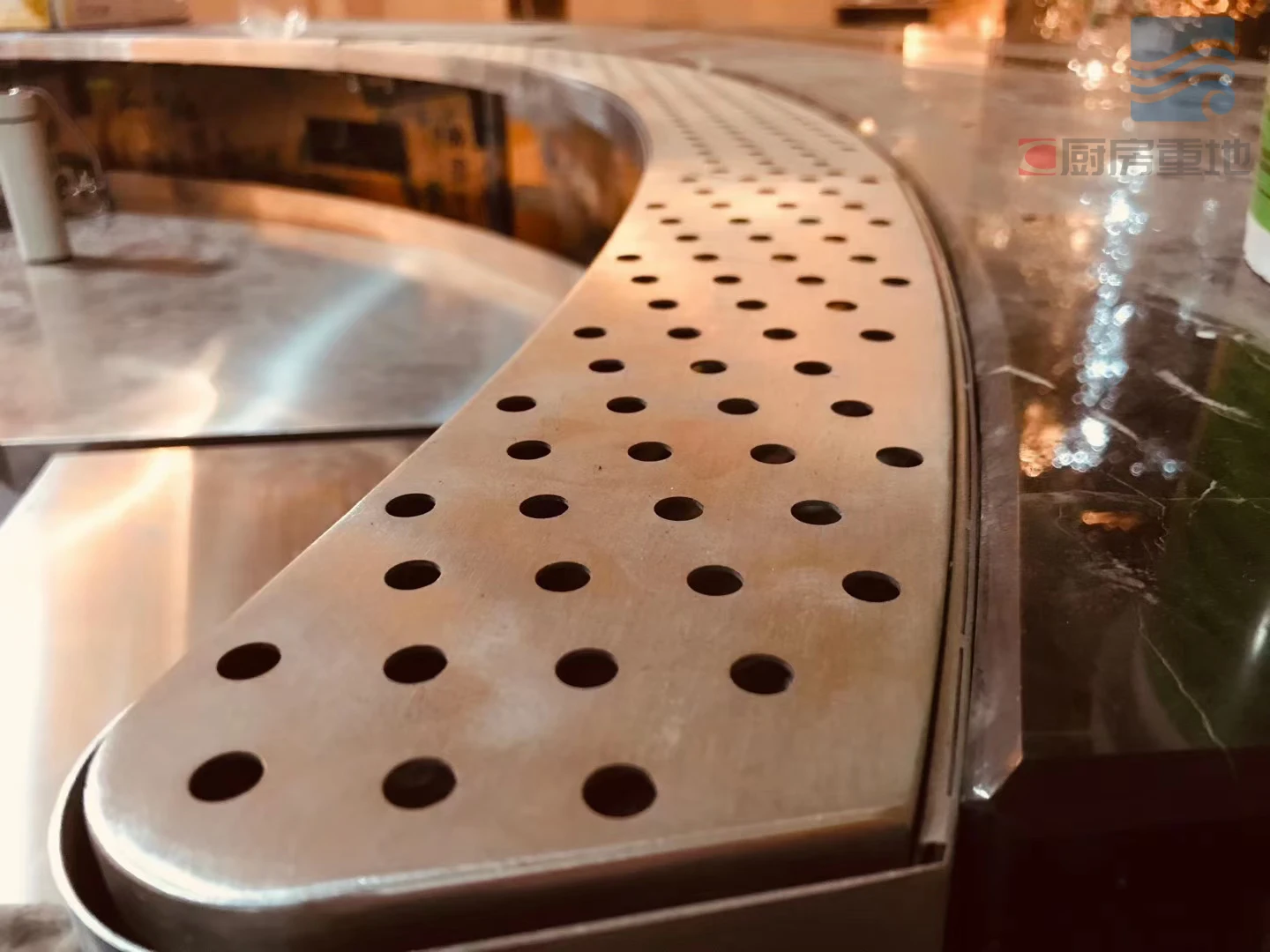 Kitlalong stainless steel cocktail station Stainless Steel under bar Mount Beer Bar Drink Rail