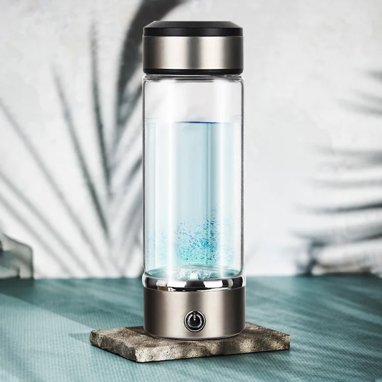 OEM ODM Hot Home Use Electric Generator Hydrogen Glass Cup Rich Water Bottle Generator H2 Nano Bubbles Hydrogen Drinking Water
