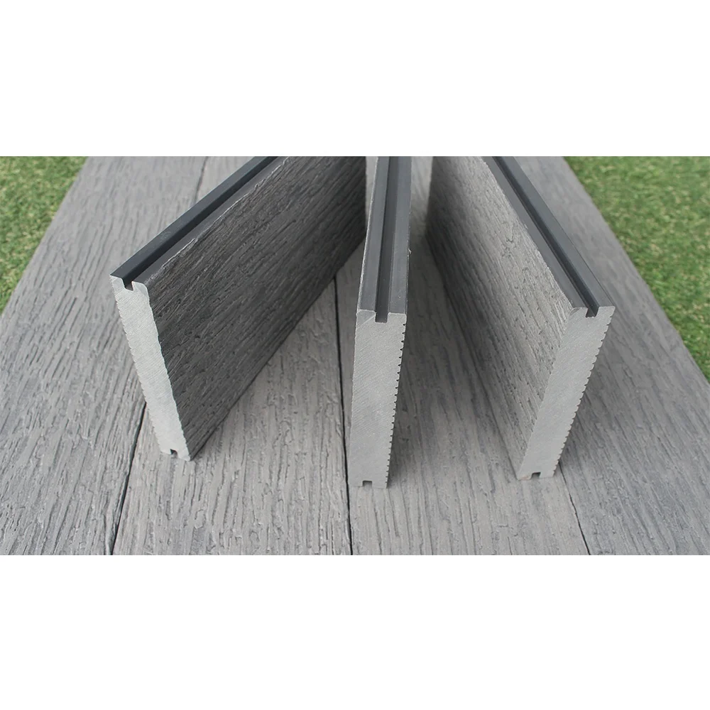 natural feeling outside deck deep embossing wpc deck for outdoor terrace