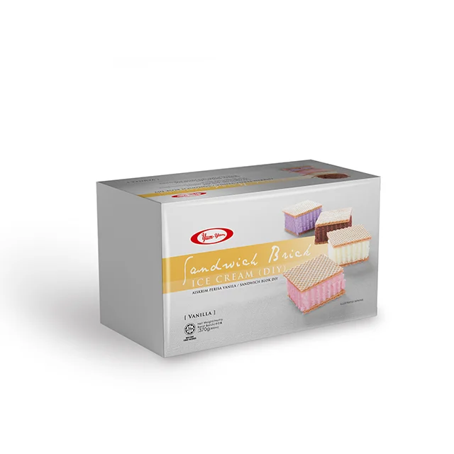 Malaysia Supplier Yum Yum Vanilla Ice Cream Sandwich Brick Do It Yourselfer 800ml