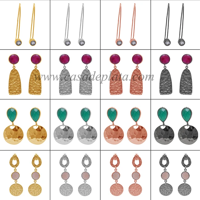 Special New Design  Citrine Gemstone 925 Sterling Silver New Model Earrings For Wedding Wholesale Manufacturers & Suppliers