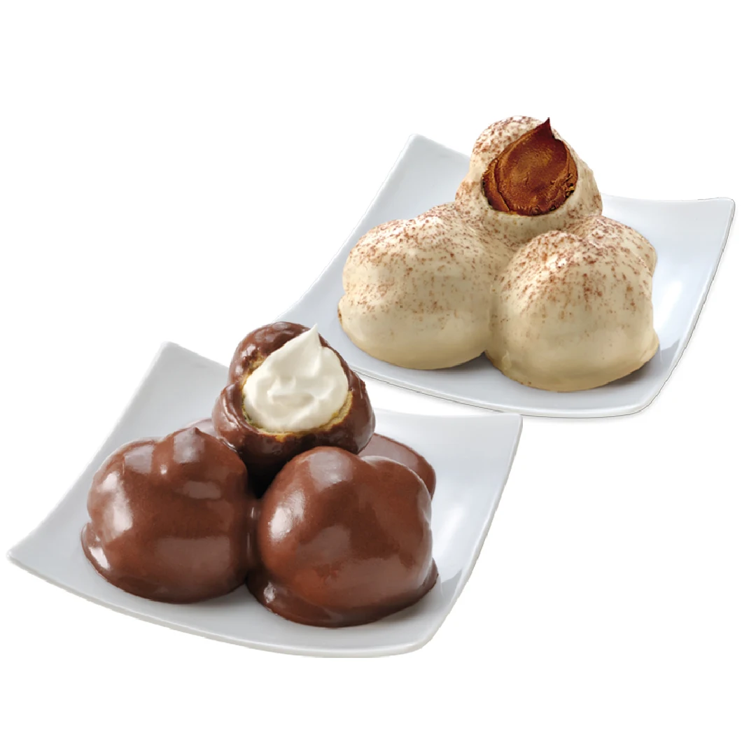 Premium Quality Italian Cream Puffs Frozen Dessert Cocoa and Milk Combo Pack 500g+500g Wholesale