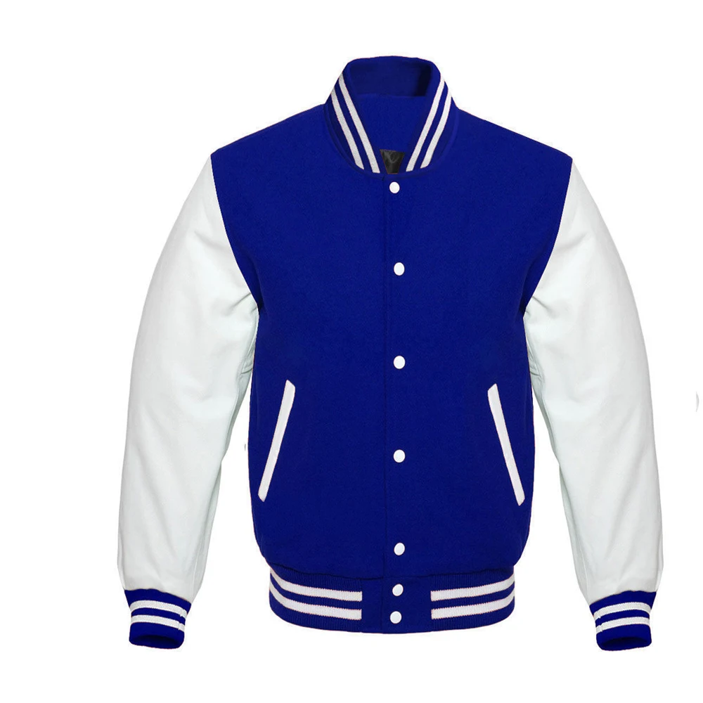 
Letterman Wool Jacket Varsity Blue Body Yellow Sleeves School Collage Fashion Jackets For Sale 