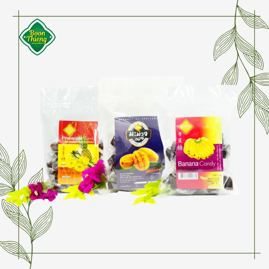 Набор конфет Премиум-Качества, банановая паста, ананасовая паста и манго
