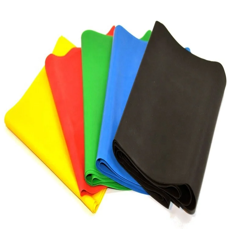 Flat stretch latex theraband exercise set