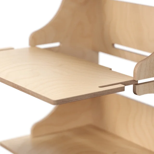 OEM ODM Display Interlocking Light Customizable Wooden Furniture Display With Shelves for GDO