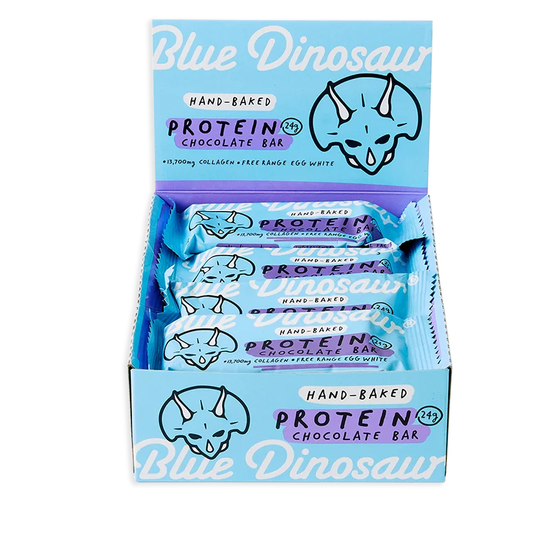 Blue Dinosaur whole food 24.2g Egg white Protein bar easy to carry