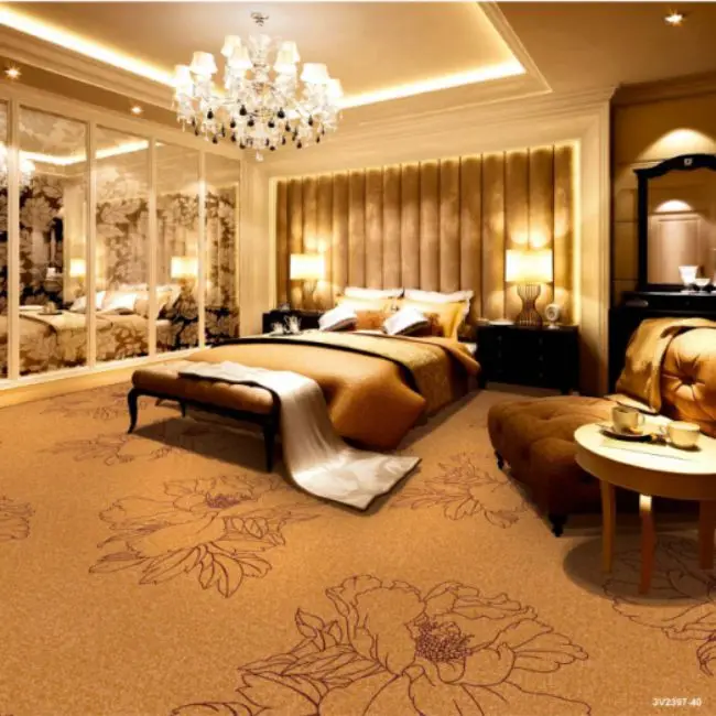New Axminster Wool Carpet Design Luxury Hotel Banquet Hall Carpet Rolls in Guangzhou Machine Made