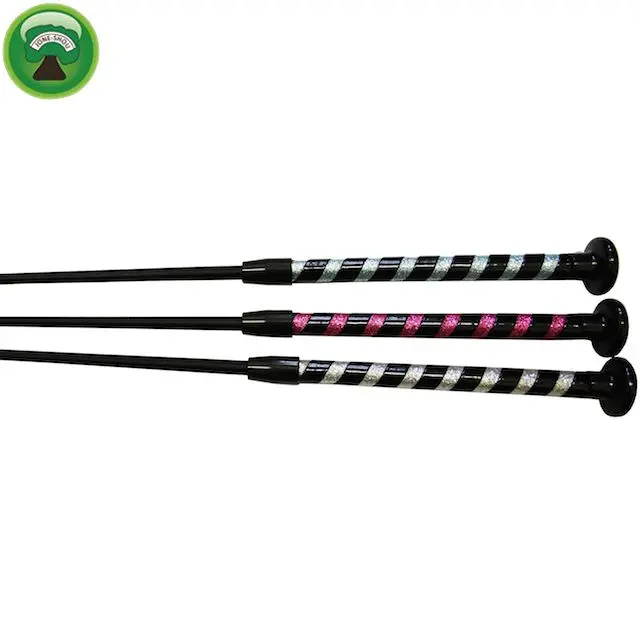 Custom aluminum sparkle handle horse riding whip