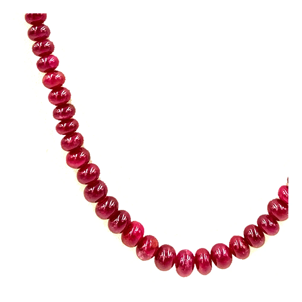 Women Jewelry Ruby Beads String Necklace Available In Custom Sizes At Best Market Price From India Purchase Now