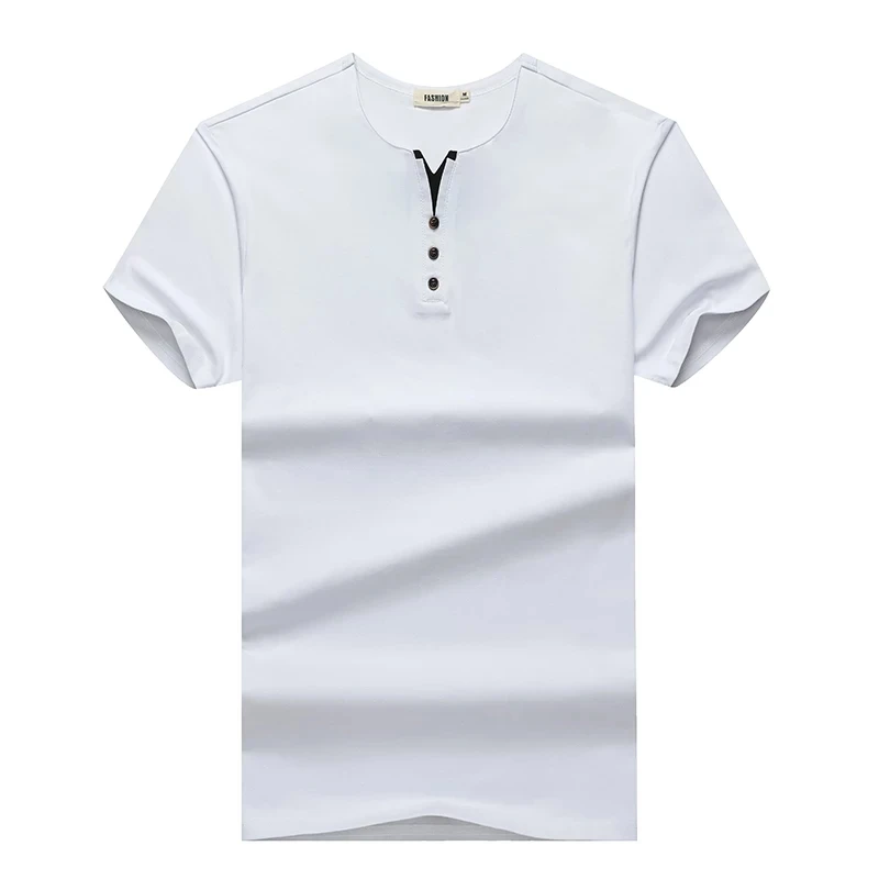 Factory manufactured customize tri-blend 50% cotton 25% polyester 25% nylon V- neck short sleeves oversized t-shirt