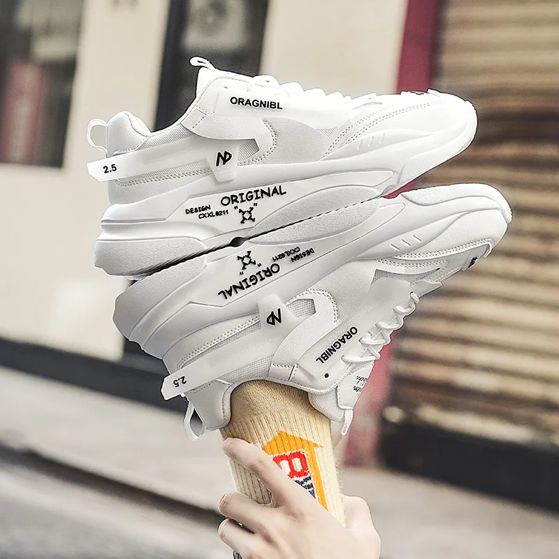 2023 soft sole high quality thick bottom retro shoes blue custom sneaker China manufacturer Men Casual Shoes