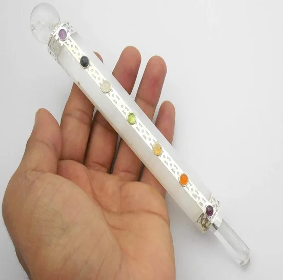 Selenite чакра, лечебная палочка от производителя, агат, драгоценный камень, чакра, лечебная терапия, чакра-палочка, экспорт Агата