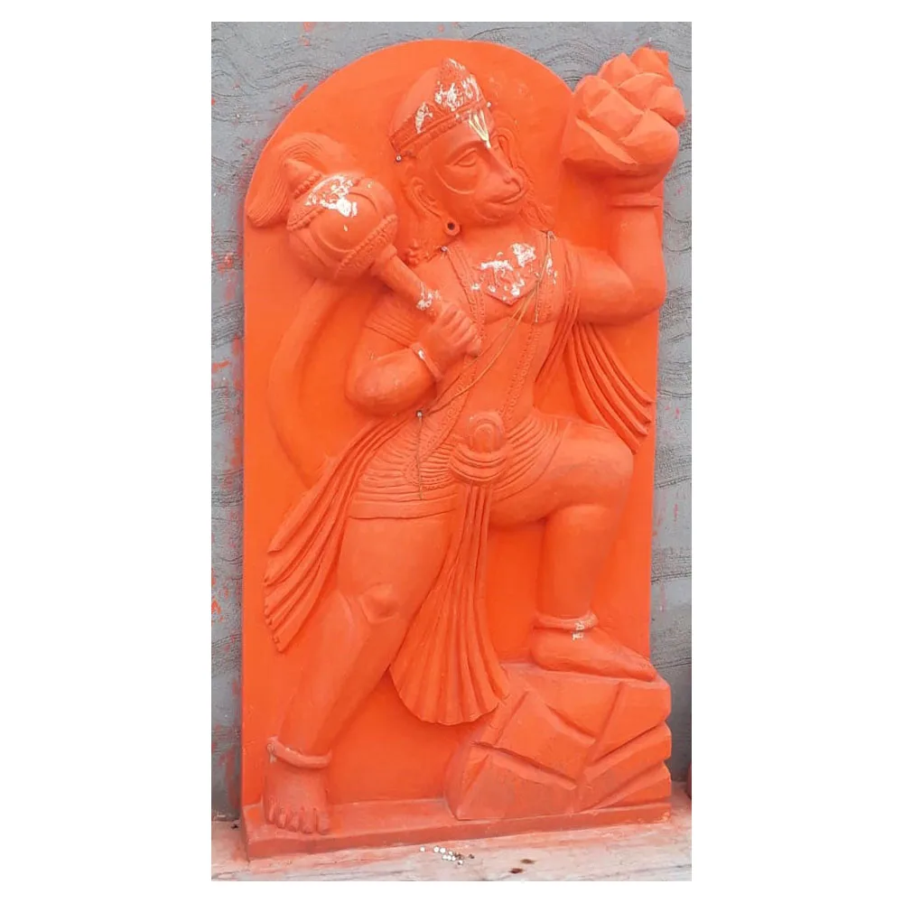 Красивая статуя Hanuman ручной работы из песчаника