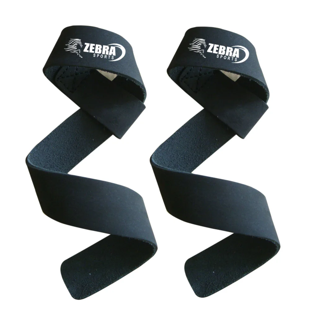 Customized Leather Lifting Strap Weight Wrist Custom Logo Fitness Gym Bodybuilding Workout Straps