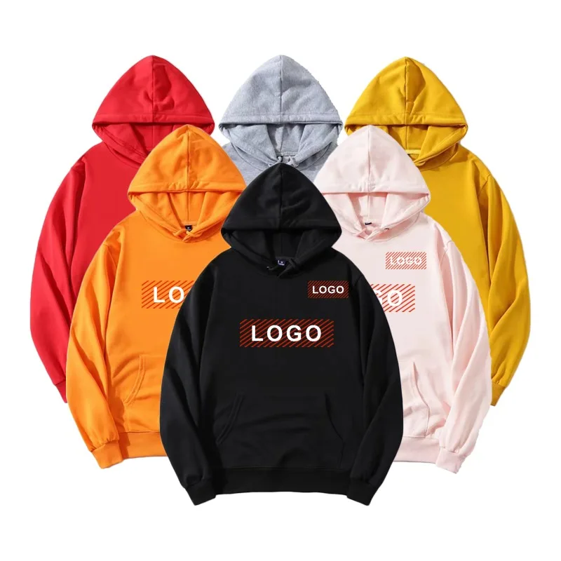  Мужская толстовка с капюшоном на заказ из 100% хлопка пуловер без рисунка большого размера простые толстовки xxxxl