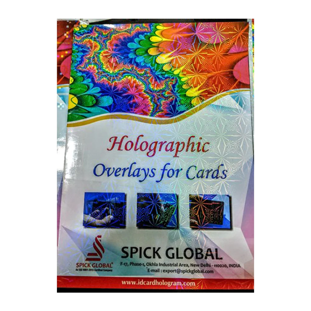 Transparent Holographic 3D Films for Arts and crafts for Various Applications like Gift-Wraps packaging lamination