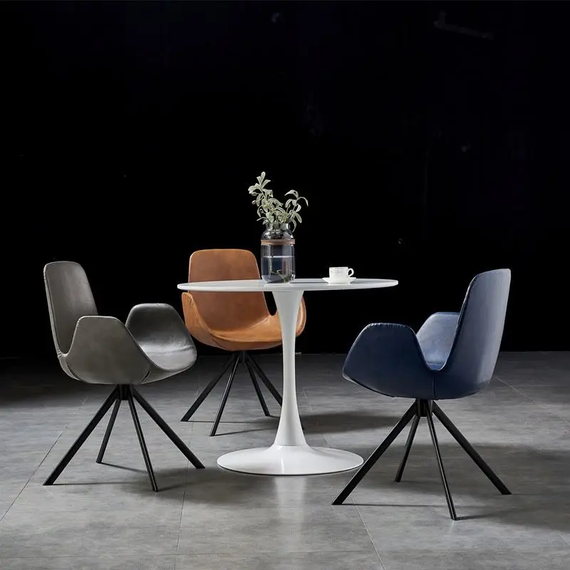 modern bow shape PU Leather  Good quality wholesale malaysia furniture dining room chair