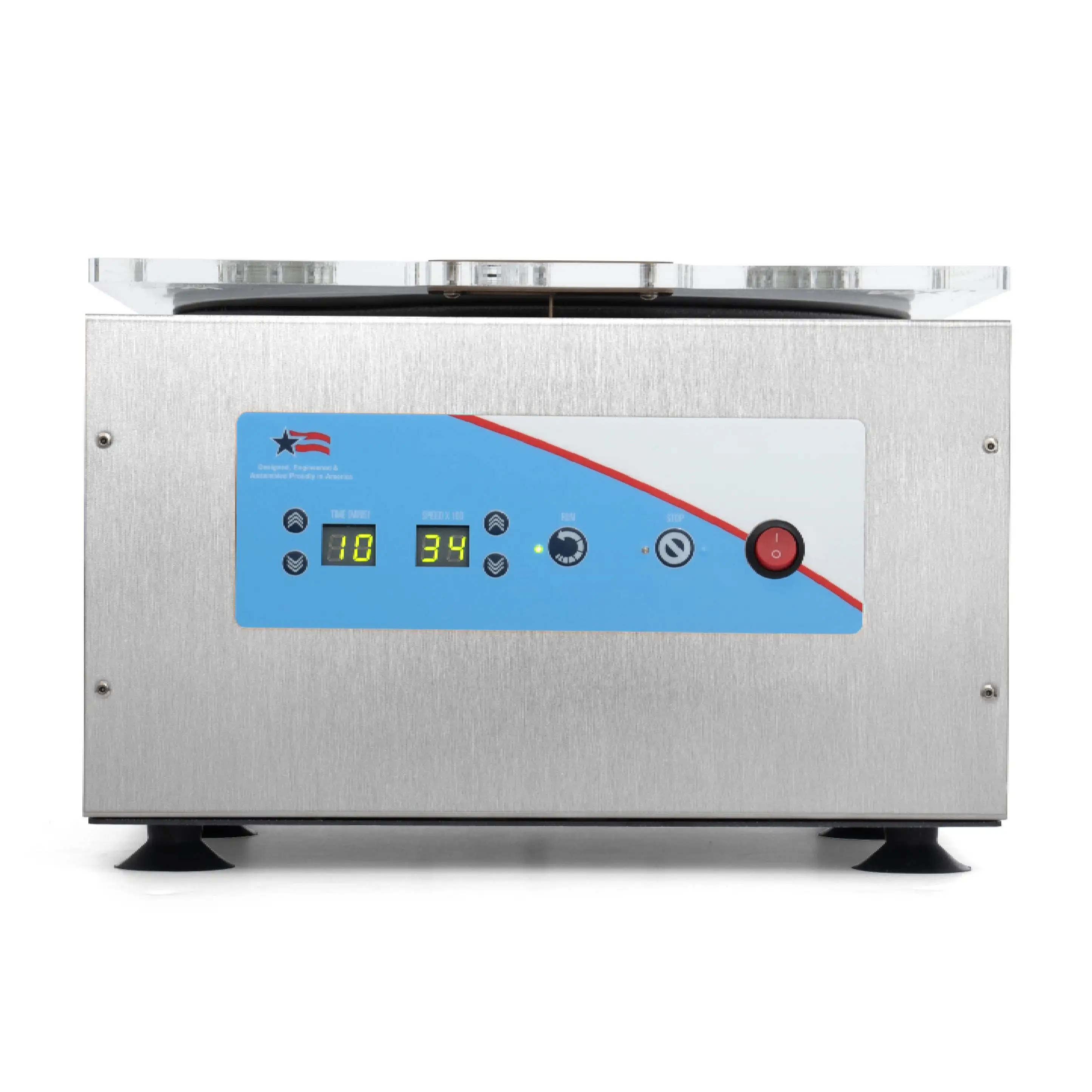 Safety And Digital Programming Of Time And Speed 6 Place Rotor MXU Swing Out And Angled Centrifuge