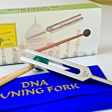 
latest Surgical DNA Repair Tuning Fork / Best Quality Medical Healing Tuning Fork Instrument With Velvet Pouch 