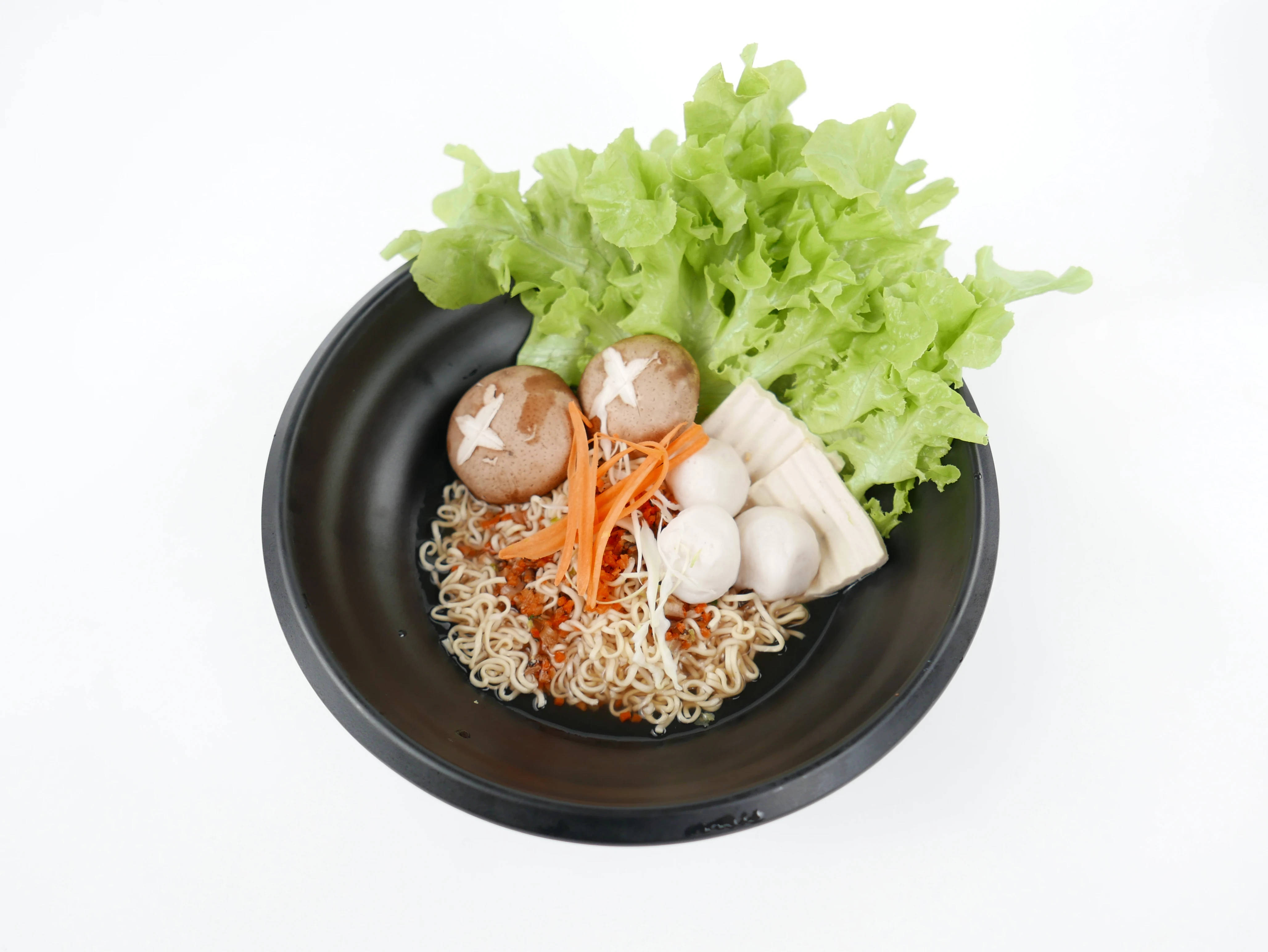 Vegan HOT POT instant noodles Shiitake soup flavor from Thailand support OEM private brand vegetarian