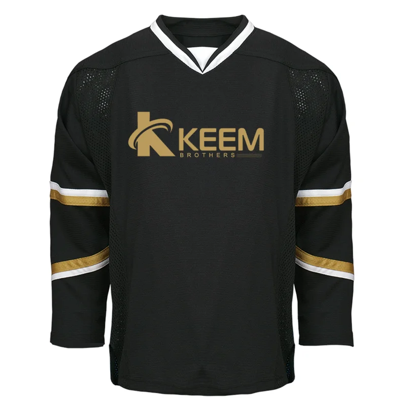  Футболка с сублимационной печатью набор для хоккея вышитая вышивка логотип хоккейная униформа снасть саржевая надпись резинка нашивки шайбой