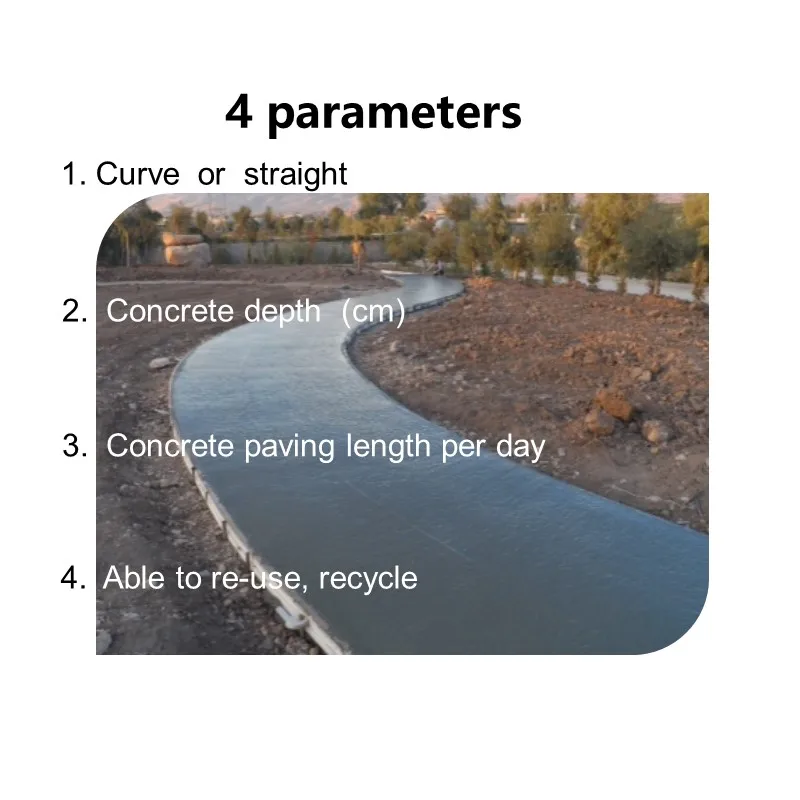 sidewalk gardening landscape stiff flex plastic formwork concrete work reusable light-weight cost-saving easy to use reliable