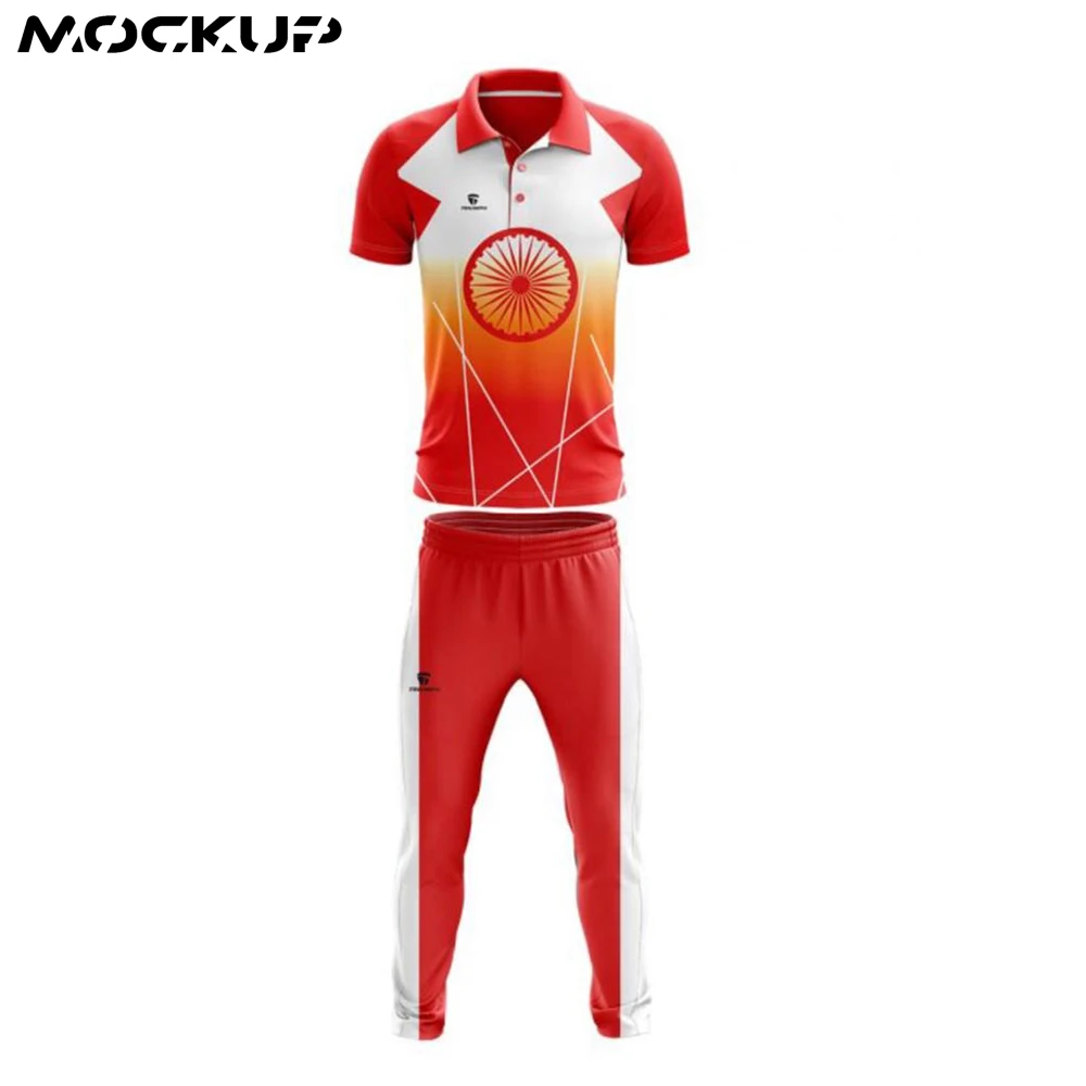 New Model Cricket Pattern Custom Design Uniforms cricket kits sublimation 2021