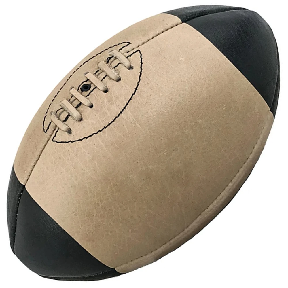 Hot Selling Vintage Leather Custom Rugby Ball with Customize Logo in Different Sizes