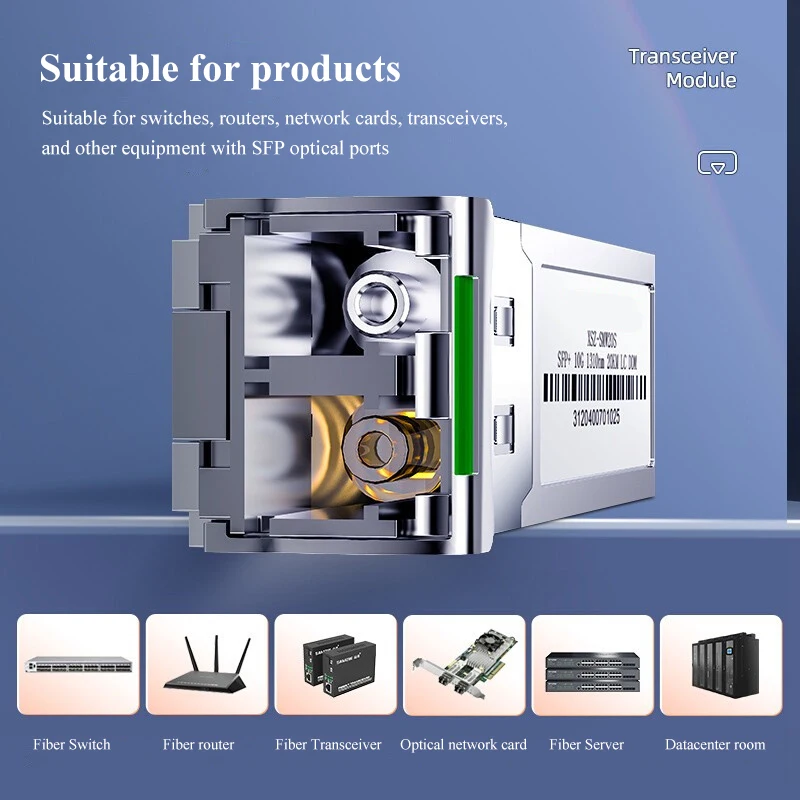 Совместимый двухмодовый одномодовый модуль SFP 10G LR 1310 нм 10 км 20 LC