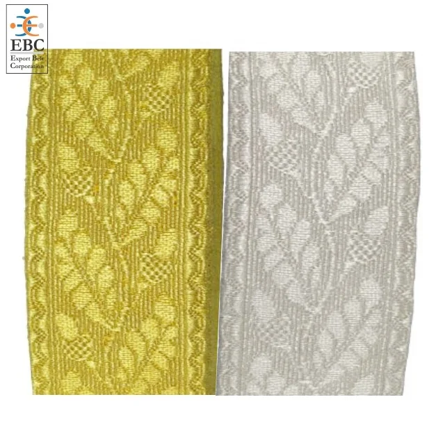 Ceremonial Trousers Pants Gold Silver Braid Lace Galloon by Export Belt Corp. Sequin Fabric Custom Textured Metallic Braid Lace