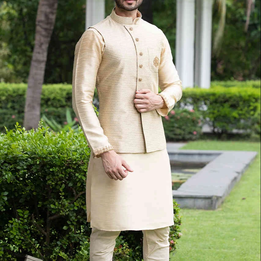 Mehndi Kurta/ Modern Shalwar Kameez/ Latest Design Eid Kurta Men